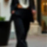 Elegant black pants showcased in a stylish outfit
