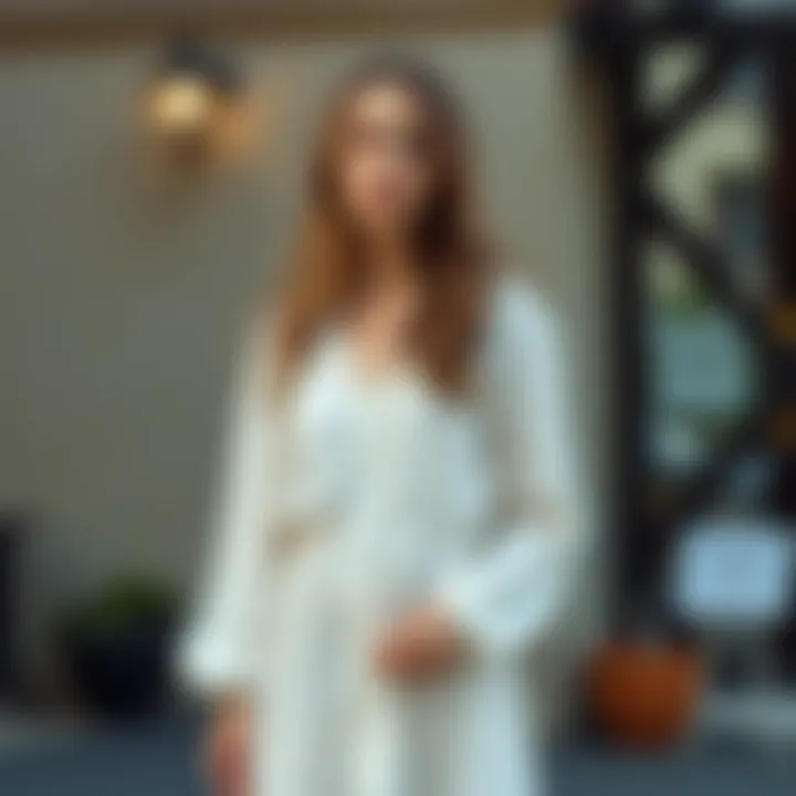 Casual linen dress styled for a day out