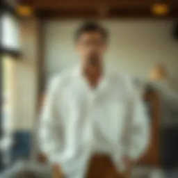 Elegant linen oversized shirt exemplifying modern style