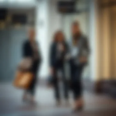 A stylish ensemble featuring black trousers with complementary accessories