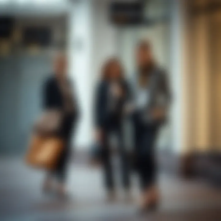 A stylish ensemble featuring black trousers with complementary accessories