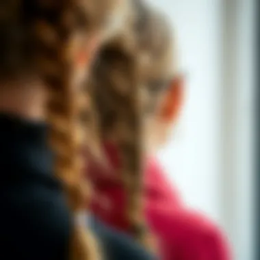 Close-Up of Braid Styles A close-up view of different braid styles