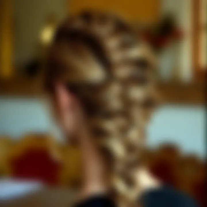 Elegant Braided Hairstyle Elegant braided hairstyle showcasing intricate techniques