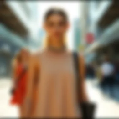 A stylish sleeveless tunic showcasing modern fashion trends.