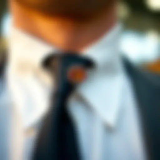 Elegant tie pin showcasing sophistication