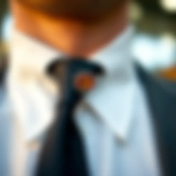Elegant tie pin showcasing sophistication