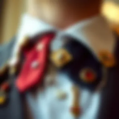 Variety of tie pins displayed for style choices