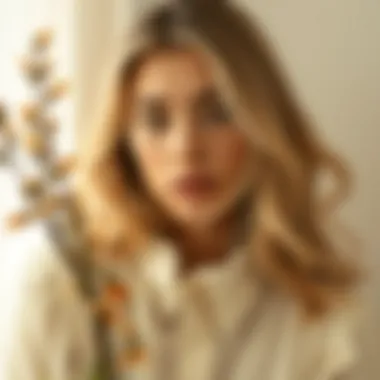 Seasonal cream color styling for spring