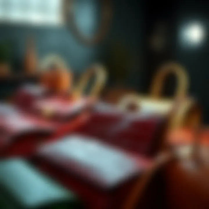 A Spectrum of Styles: Crocodile Bag Collection Variety of crocodile bags in different colors