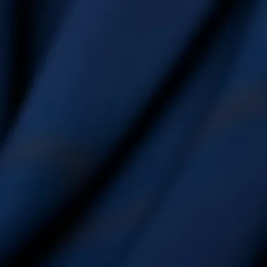 Close-up of fabric textures suitable for navy blazers