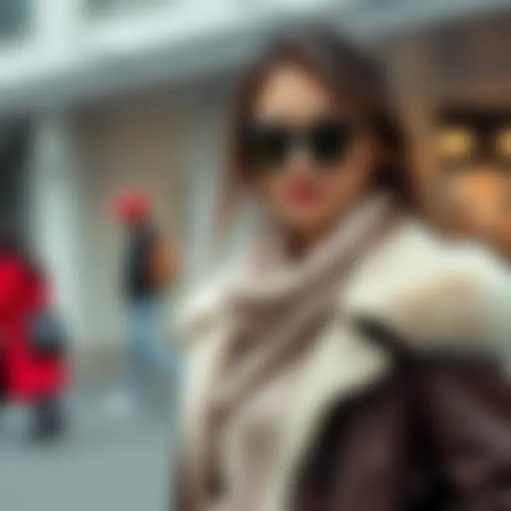 Casual layered outfit featuring a stylish jacket and cozy knit