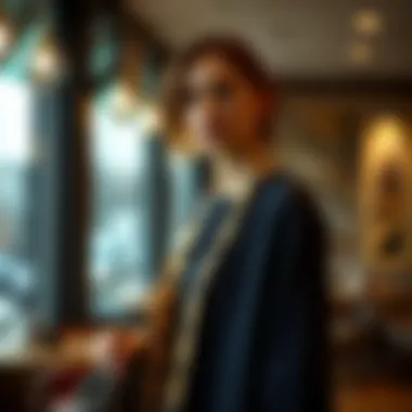 Fashion-forward layering techniques with navy tunic