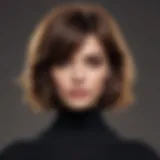 Stylish layered haircut showcasing volume and texture