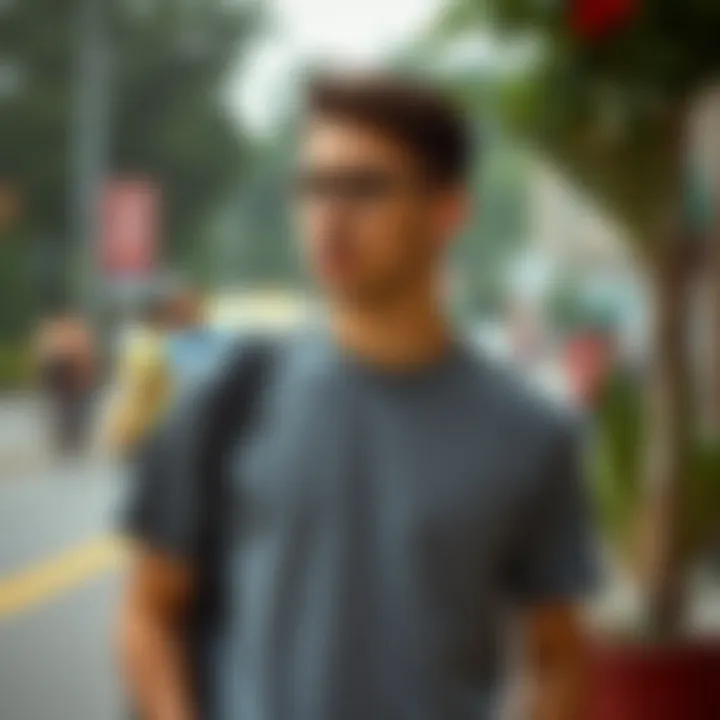 Comfortable Layered Outfit with Modal T-Shirt