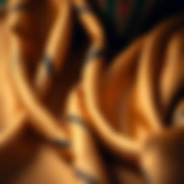 Luxurious Hijab Fabrics Close-up of luxurious fabric used in hijab designs