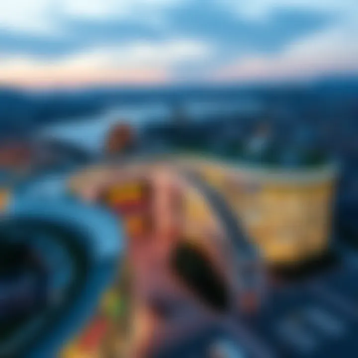 Aerial view of Mall of Istanbul showcasing its modern architecture