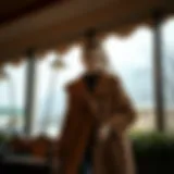 Elegant Mango Nubuk Coat