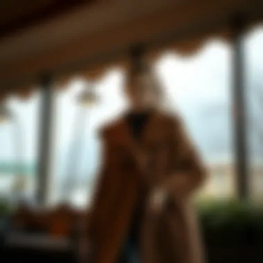 Elegant Mango Nubuk Coat