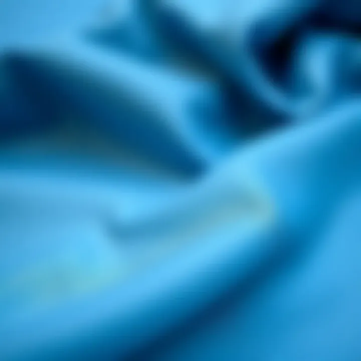 Shades of Blue Fabrics Different shades of blue fabric swatches