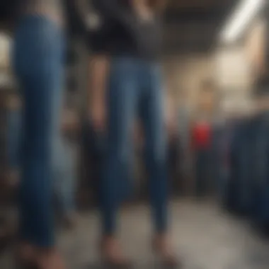 A timeline showcasing the evolution of blue jeans in Turkish fashion.