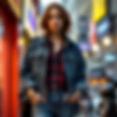 Layered Fashion: Mavi Jeans with Trendy Shirt Layered outfit with Mavi jeans and a trendy shirt