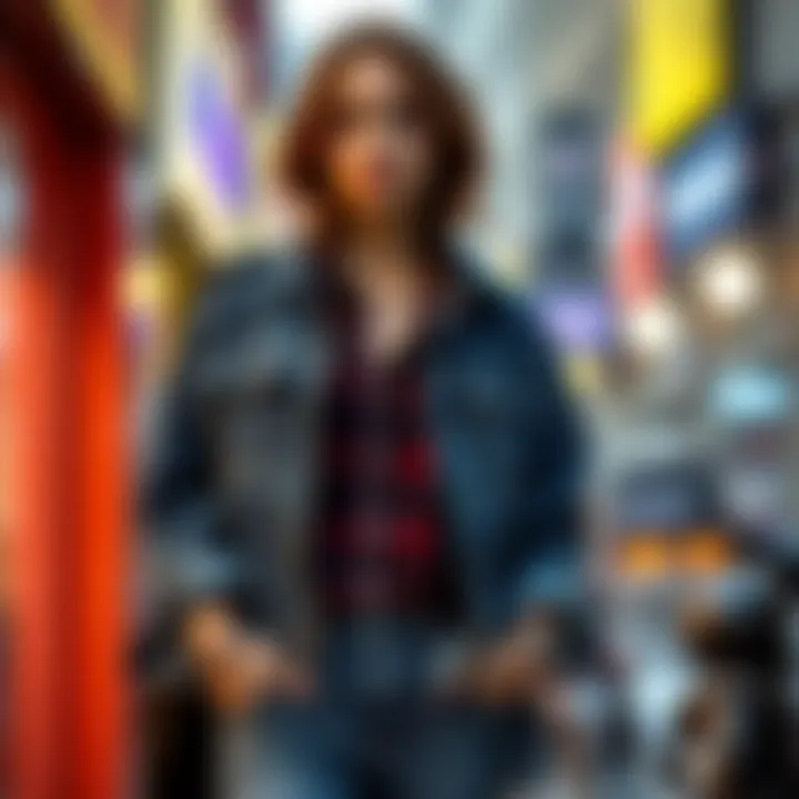 Layered Fashion: Mavi Jeans with Trendy Shirt Layered outfit with Mavi jeans and a trendy shirt