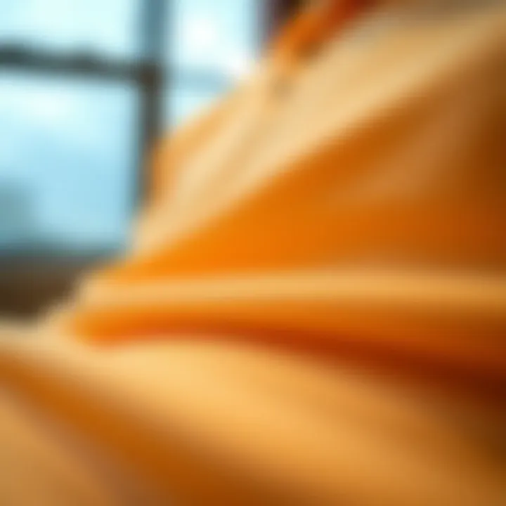 Luxurious fabric texture of a mercerized t-shirt