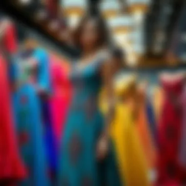 Vibrant Colors in Mevlana Evening Fashion Vibrant color palette of Mevlana evening dresses on display