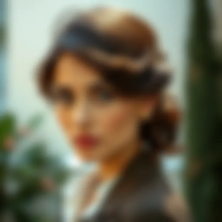 Classic hairstyle that complements formal attire