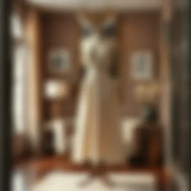 Elegant midi dress in a sophisticated setting