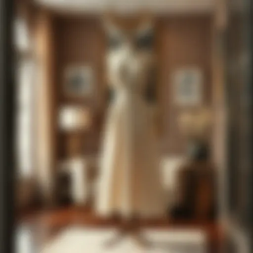 Elegant midi dress in a sophisticated setting
