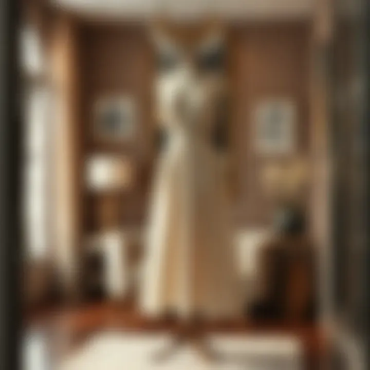 Elegant midi dress in a sophisticated setting
