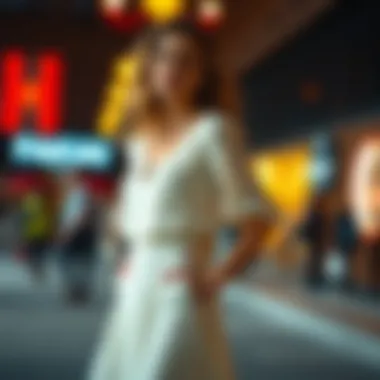 Model showcasing a perfect midi dress fit