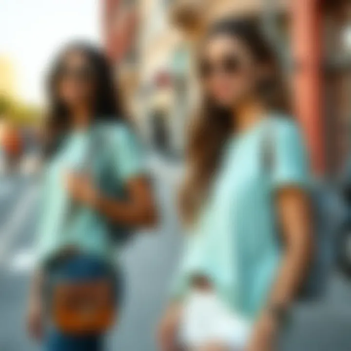 Styling Mint: Versatile Combinations for Every Occasion Trendy outfit combinations featuring mint t-shirts