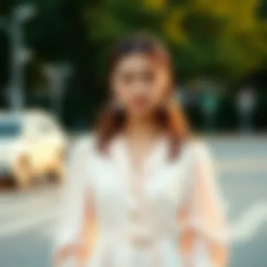 Modern Elegance in Daily Wear Elegant daily dress showcasing modern design