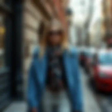 Versatile combinations with blue outerwear