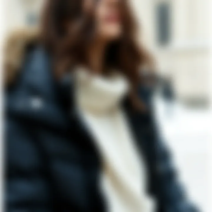 Layered Winter Look Layered winter outfit with a fashionable puffer jacket