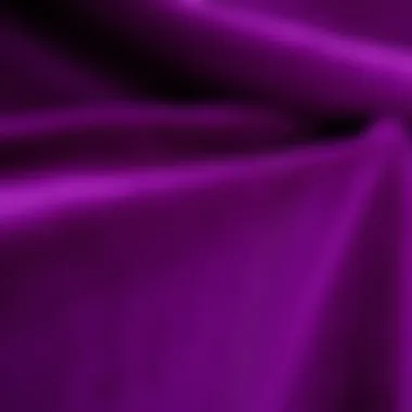 Luxurious Velvet Texture Details Close-up of the rich texture of purple velvet fabric