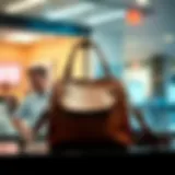 A stylish multifunctional bag displayed elegantly