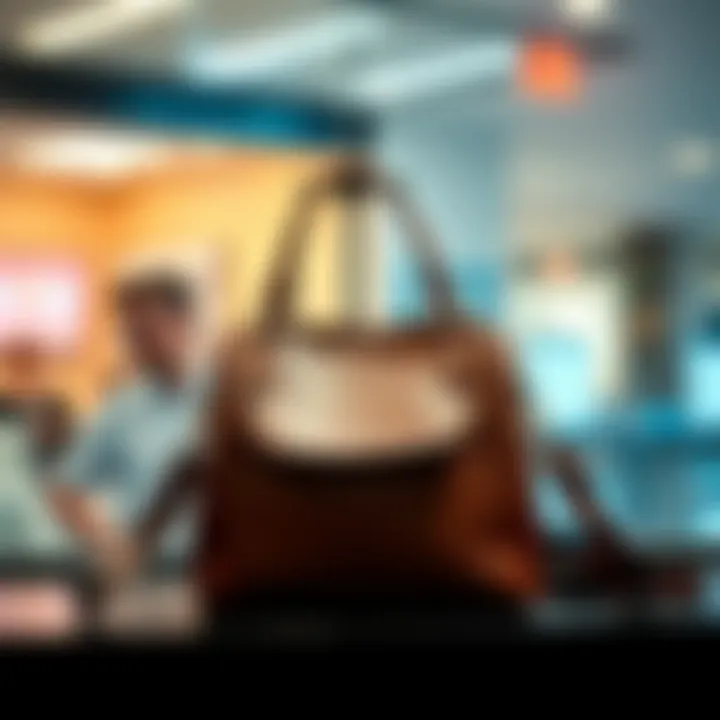 A stylish multifunctional bag displayed elegantly