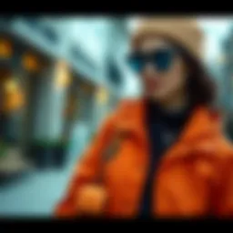 A modern outdoor outfit showcasing innovative design elements.