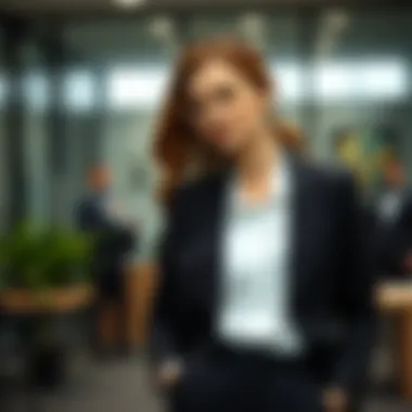 Stylish blazer in a modern office setting