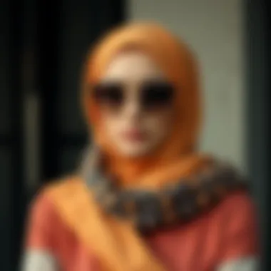 Chic and sophisticated hijab ensemble