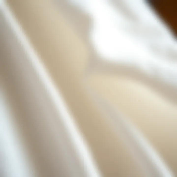 Close-up of linen fabric showcasing its breathability and texture