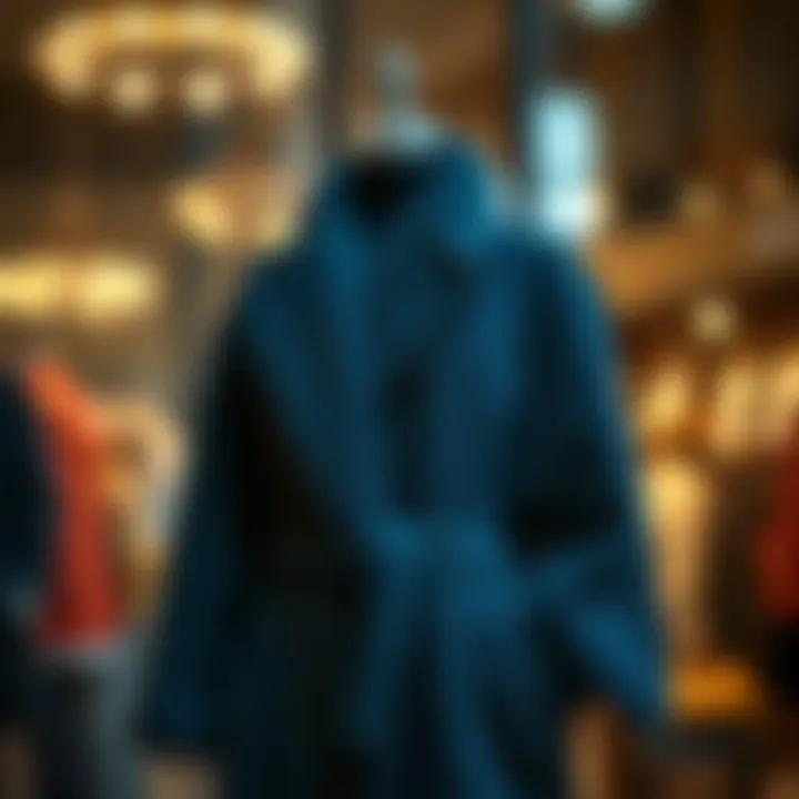 Showcasing Fashion and Comfort in Oversized Coats Elegant oversized coat on a mannequin