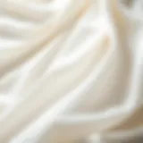 Elegant draping of cotton crepe fabric showcasing its lightweight texture