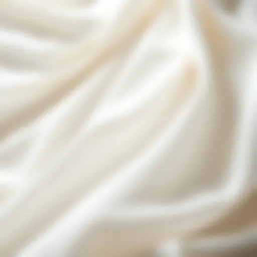 Elegant draping of cotton crepe fabric showcasing its lightweight texture