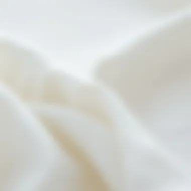 A close-up view of cotton crepe fabric highlighting its unique texture