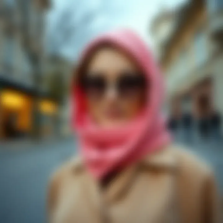 Trendy Combinations Highlighting Pink Scarf Trendy style combinations with a pink scarf