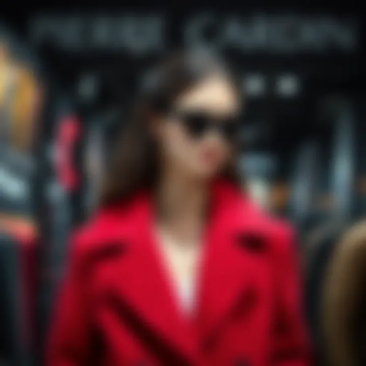 A stylish display of Pierre Cardin's latest collection.